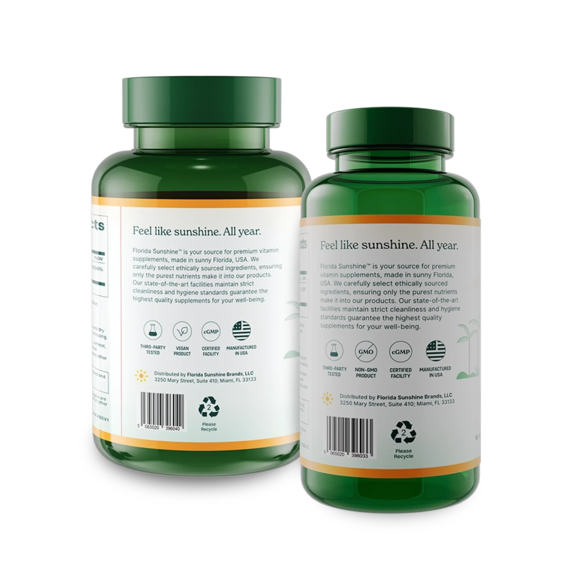 Liposomal Vitamin C (120 Capsules, 500mg) and D3 (90 Capsules, 150mcg) Bundle - Florida Sunshine Vitamins
