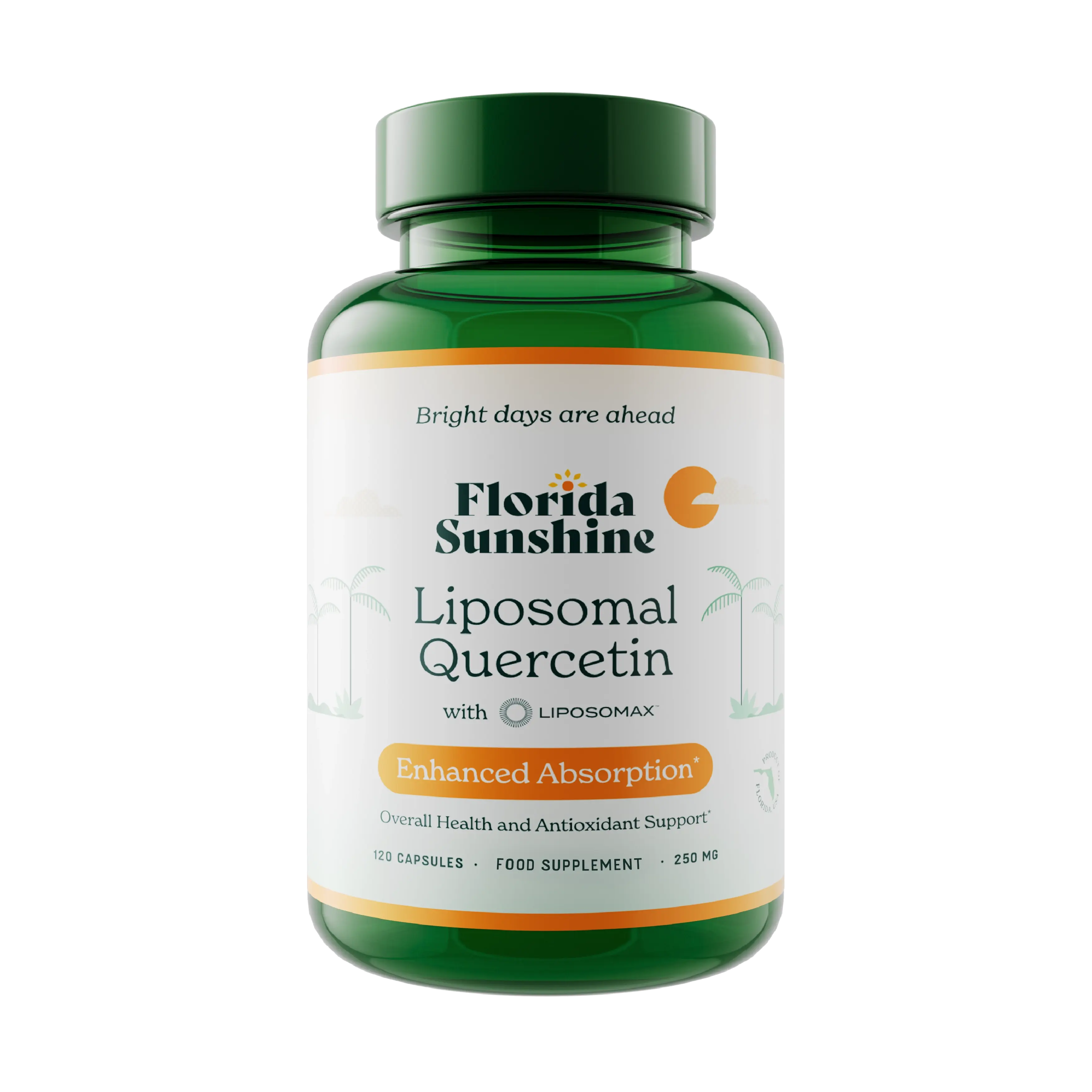 Liposomal Quercetin - 120 Capsules (250mg) - £0.15 per capsule Florida Sunshine Vitamins