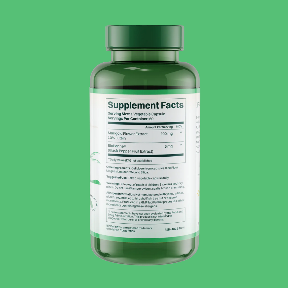 Lutein Complex - 60 Capsules (200mg) - £0.35 per capsule