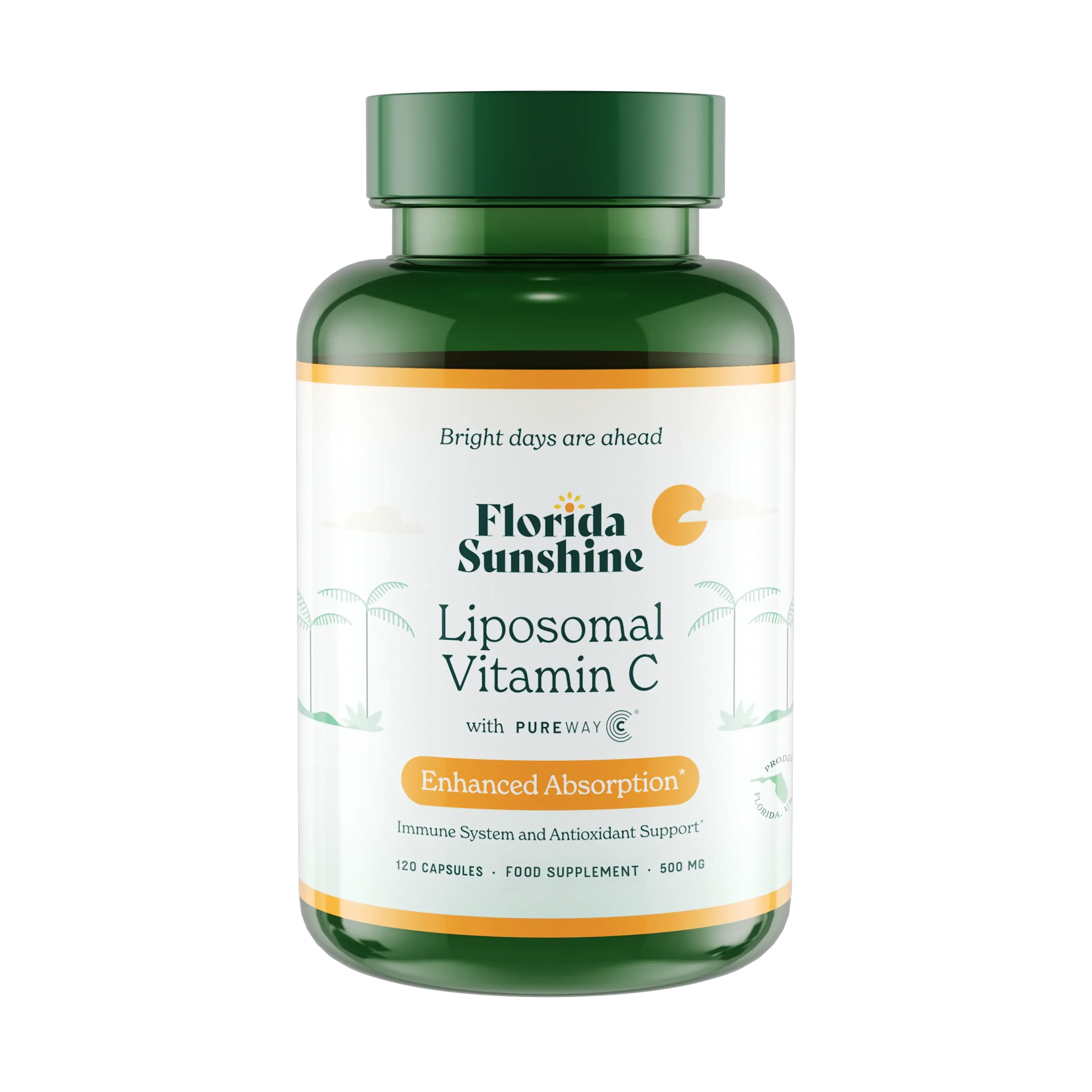 Liposomal Vitamin C - 120 Capsules (500mg) - £0.15 per capsule Florida Sunshine Vitamins